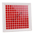 Crystal glass mosaic in red
